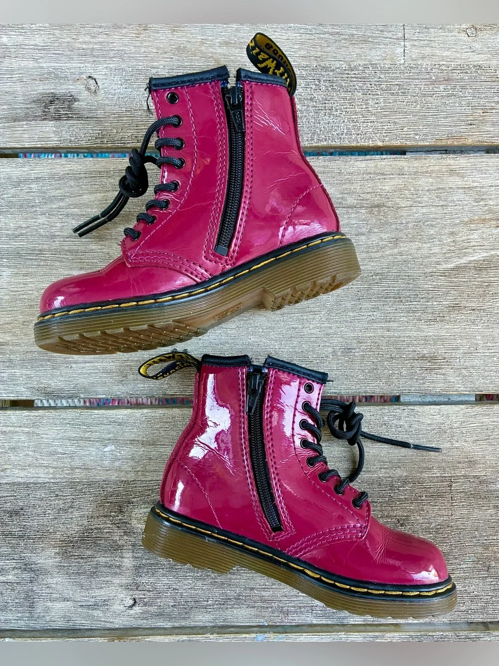 Dr. Martens Patent Leather Boots Toddler 9